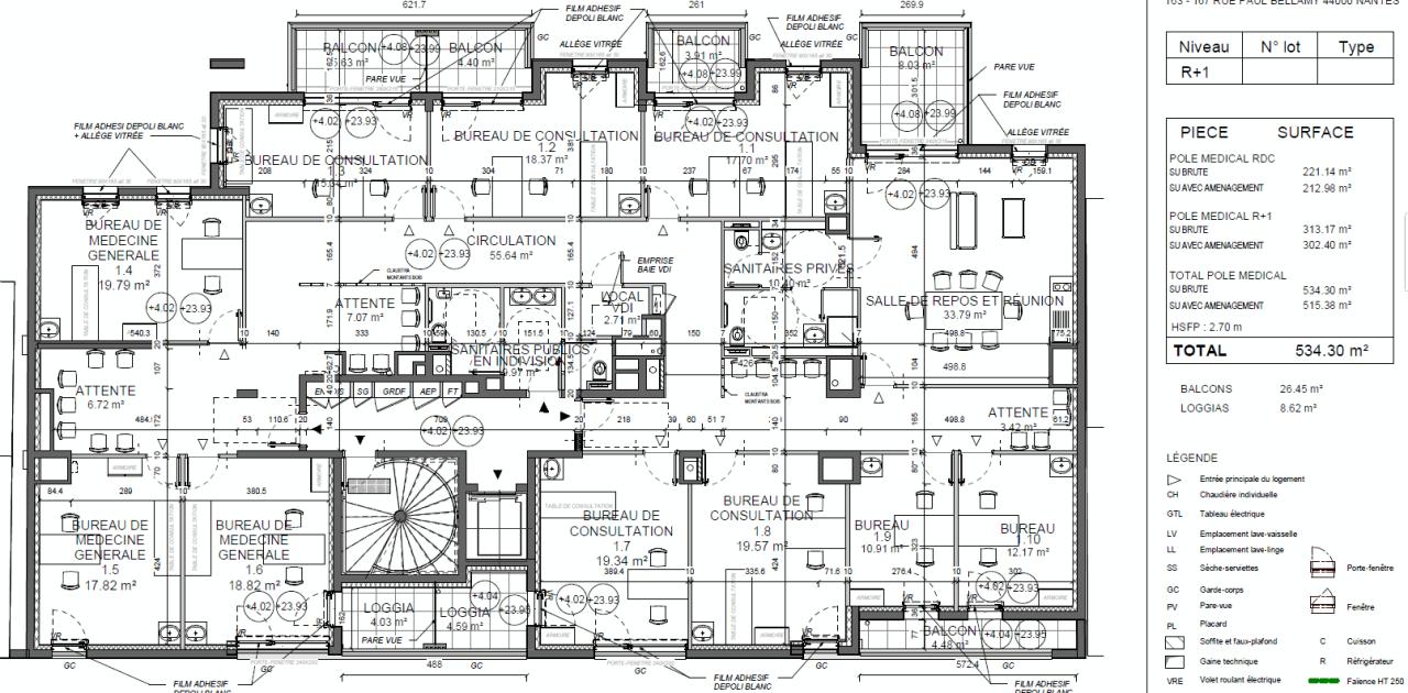 Bureau Nantes 516m² Location bureau Nantes Loire-Atlantique OLBUR2428509 13